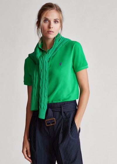 Women's Polo Ralph Lauren Classic Fit Mesh Polo Shirts | 467821XVI